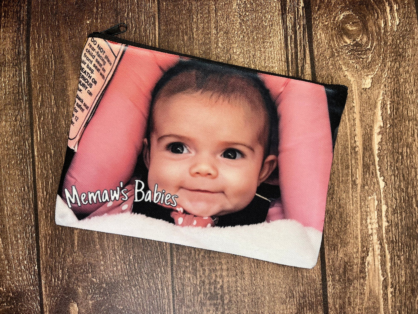 Custom Photo Collage Pencil Pouch or Makeup Bag