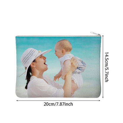 Custom Photo Collage Pencil Pouch or Makeup Bag