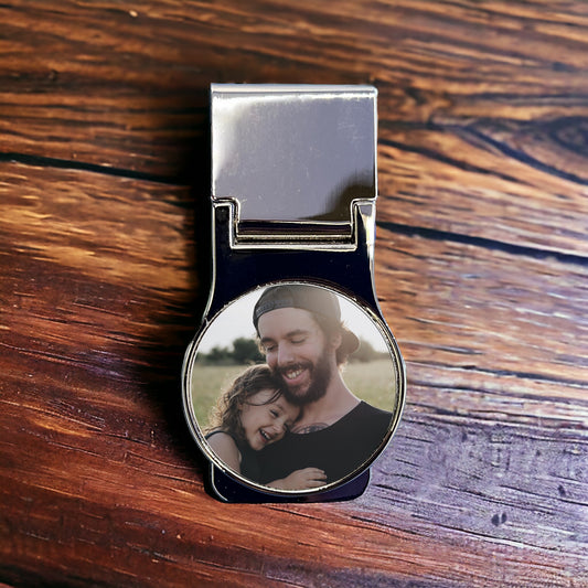 Custom Photo Metal Money Clip - Personalized Wallet Accessory with Your Image