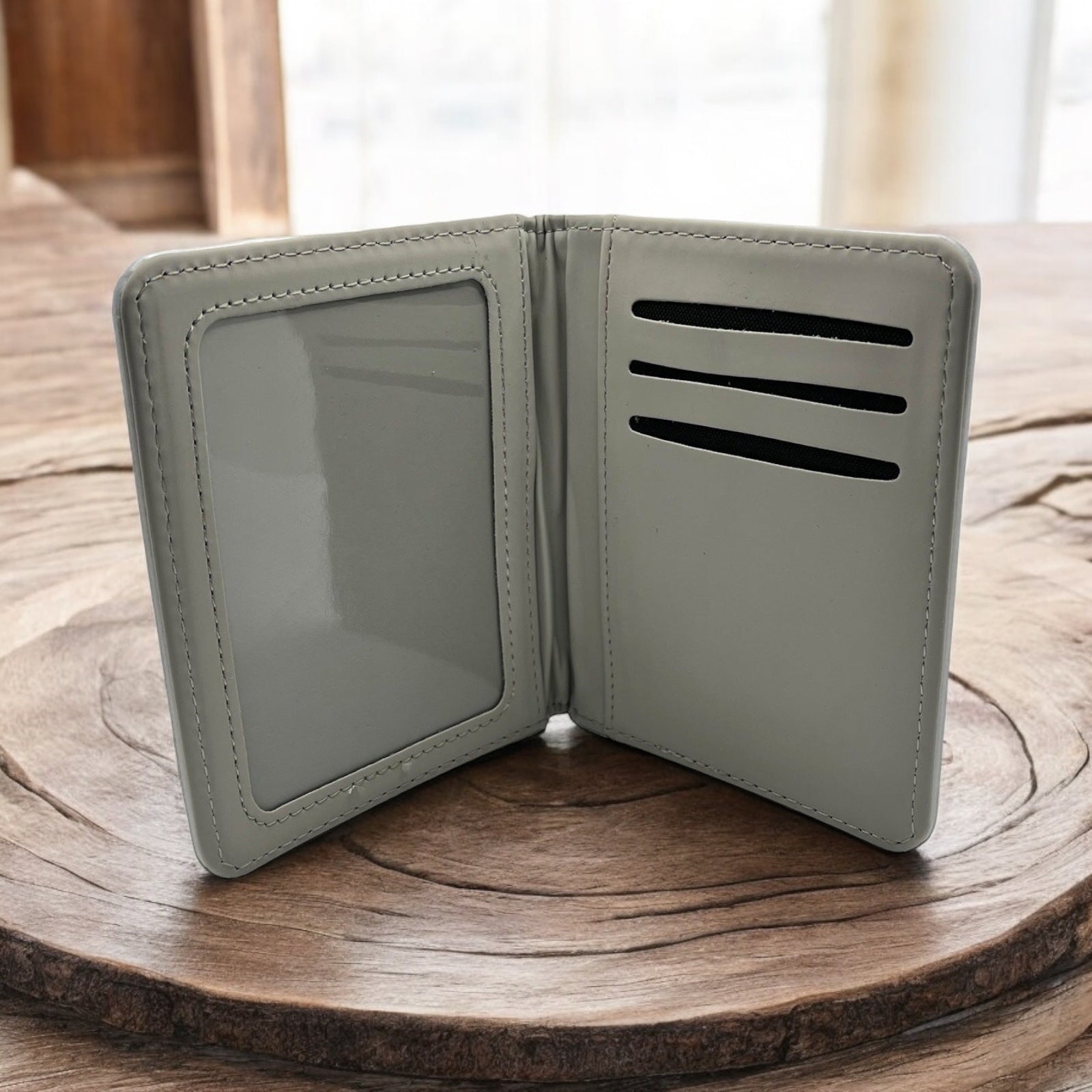 Custom Slim Wallet Card Holder with ID Window