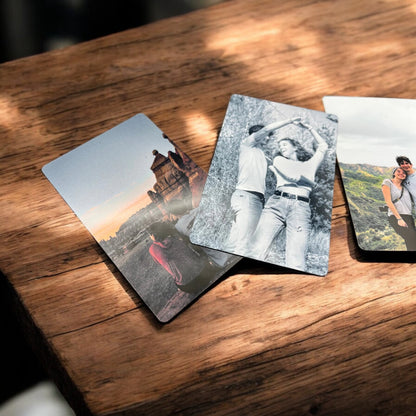 Custom Wallet Size Photo Cards - Made of Aluminum