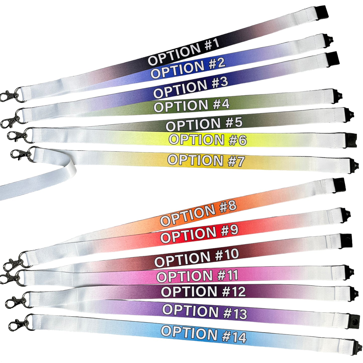 Business Logo or Text Promotional Lanyards - Personalized Lanyard - Bulk Discounts Available