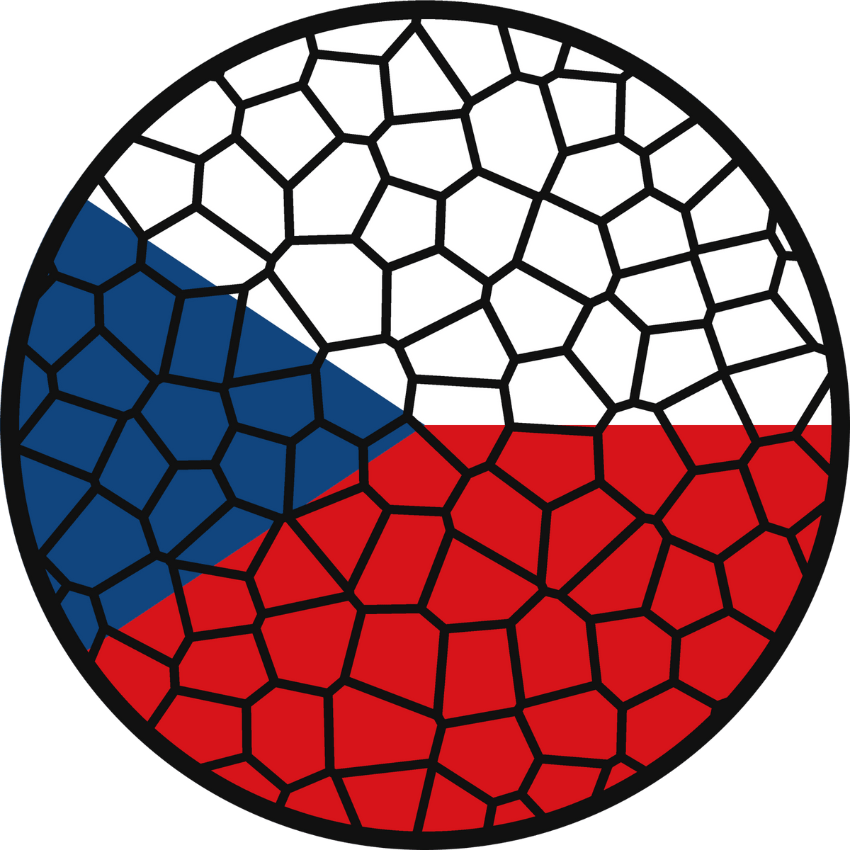 Stained Glass Effect Flag Ornament – Real Glass World Flag Christmas Ornament