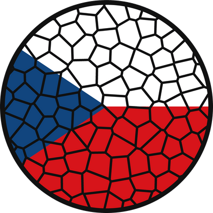 Stained Glass Effect Flag Ornament – Real Glass World Flag Christmas Ornament