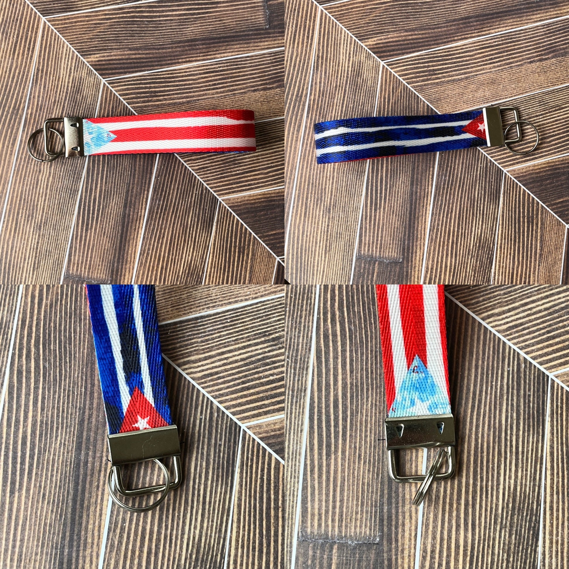 Imperfect Cuban Puerto Rican - Nylon Keychain Key Fob - Clearanced