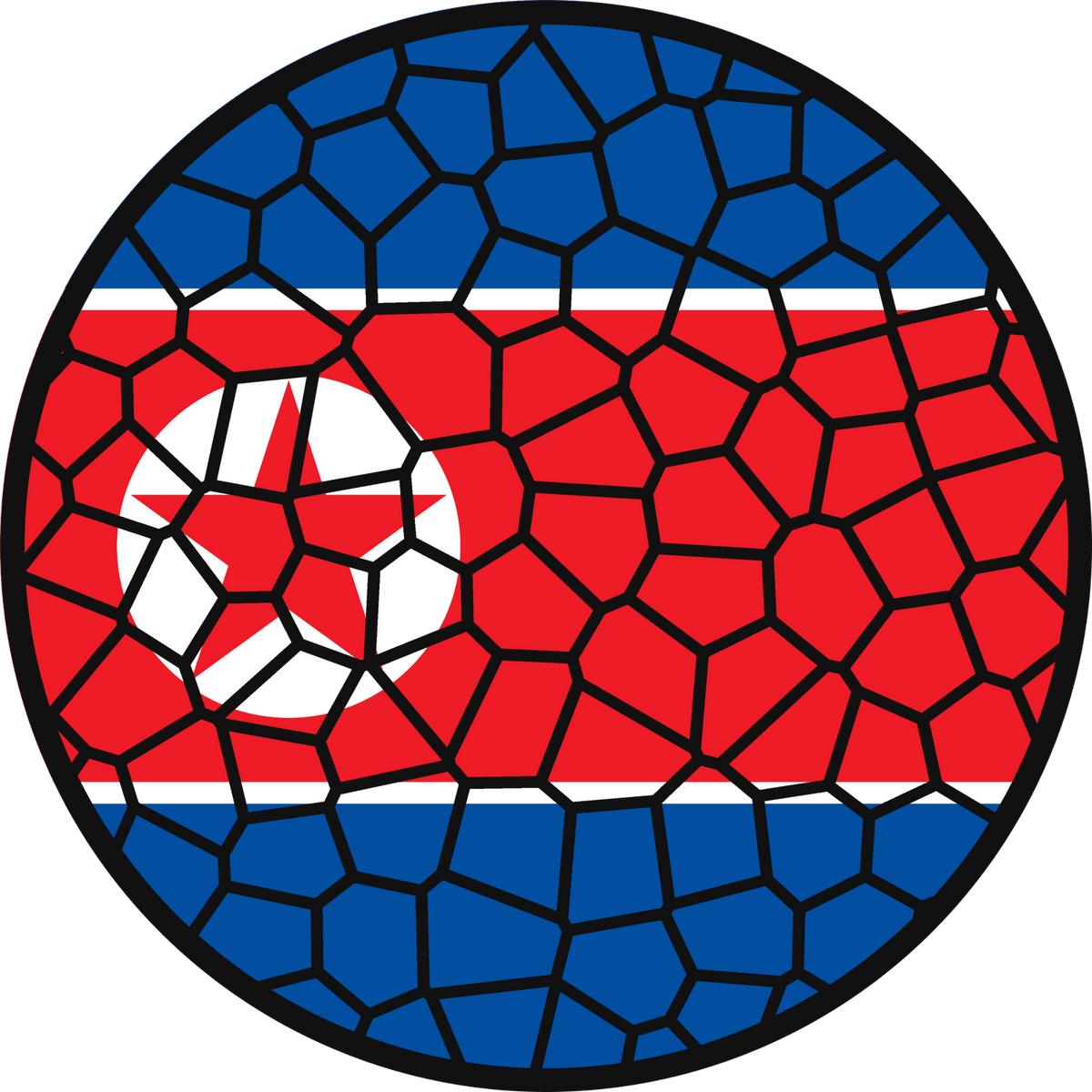 Stained Glass Effect Flag Ornament – Real Glass World Flag Christmas Ornament