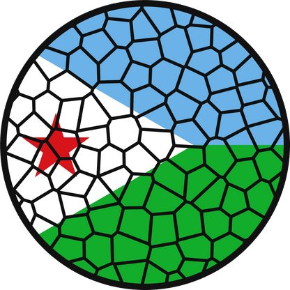 Stained Glass Effect Flag Ornament – Real Glass World Flag Christmas Ornament