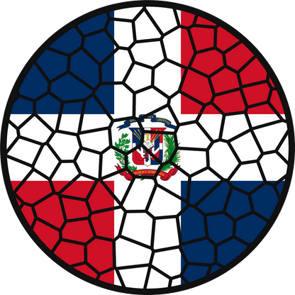 Stained Glass Effect Flag Ornament – Real Glass World Flag Christmas Ornament