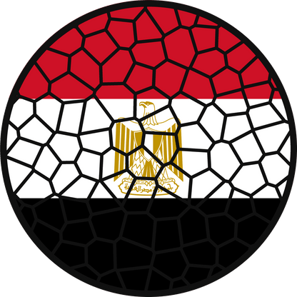 Stained Glass Effect Flag Ornament – Real Glass World Flag Christmas Ornament