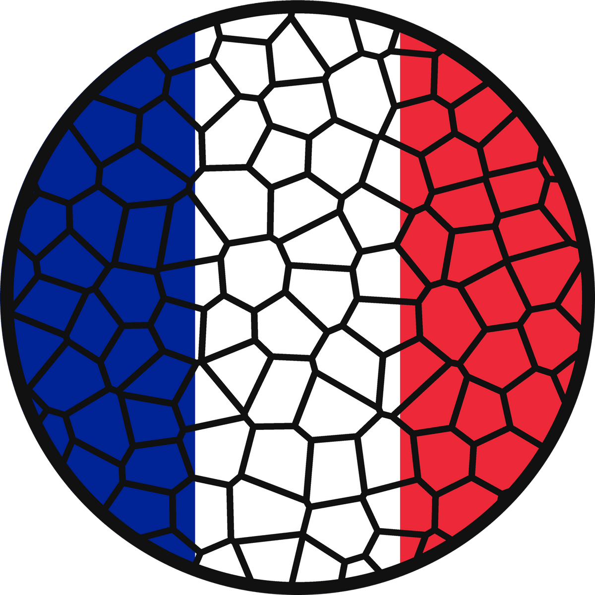 Stained Glass Effect Flag Ornament – Real Glass World Flag Christmas Ornament