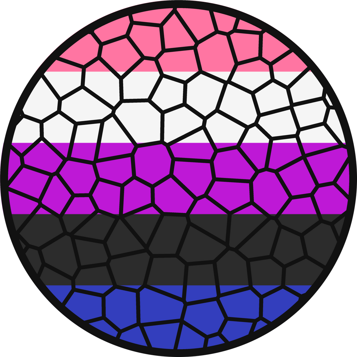 Stained Glass Effect LGBT Pride Flag Ornament – Real Glass Pride Christmas Ornament