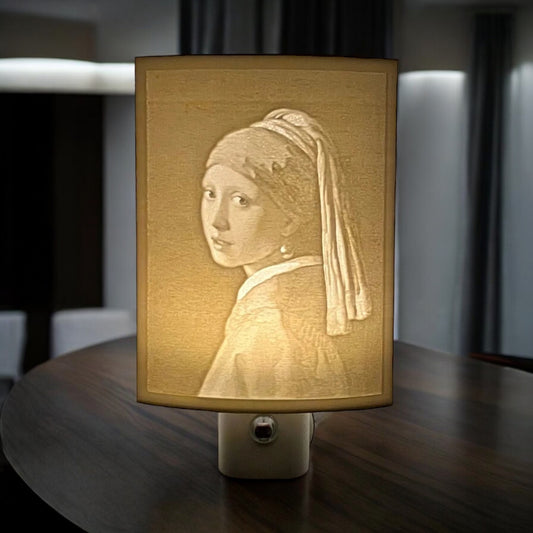 Girl with a Pearl Earring - Johannes Vermeer - 3D Printed Night Light