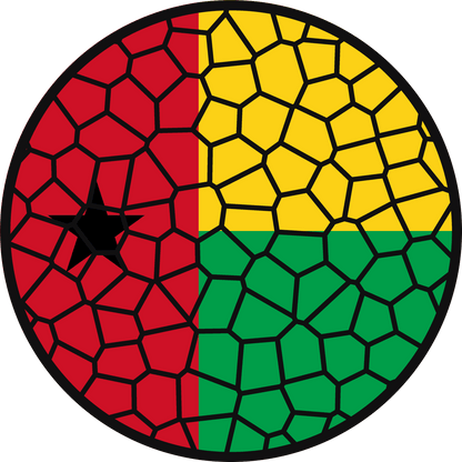 Stained Glass Effect Flag Ornament – Real Glass World Flag Christmas Ornament