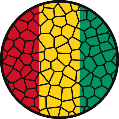 Stained Glass Effect Flag Ornament – Real Glass World Flag Christmas Ornament