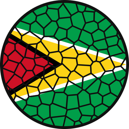 Stained Glass Effect Flag Ornament – Real Glass World Flag Christmas Ornament