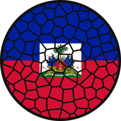 Stained Glass Effect Flag Ornament – Real Glass World Flag Christmas Ornament
