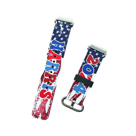 Harris 2024 Retro American Flag Smart Watch Band, Compatible with Apple Watch, Samsung Galaxy Watch