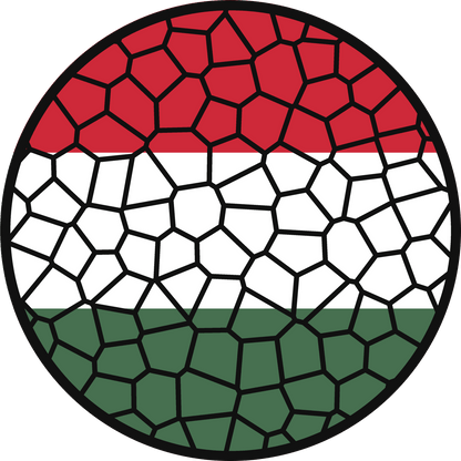 Stained Glass Effect Flag Ornament – Real Glass World Flag Christmas Ornament