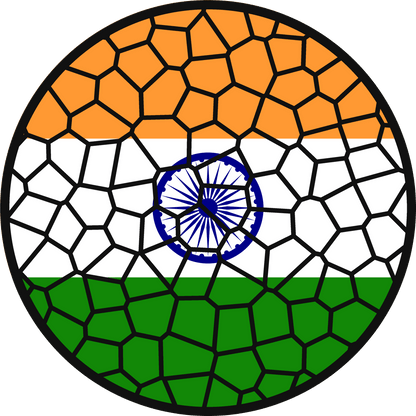 Stained Glass Effect Flag Ornament – Real Glass World Flag Christmas Ornament