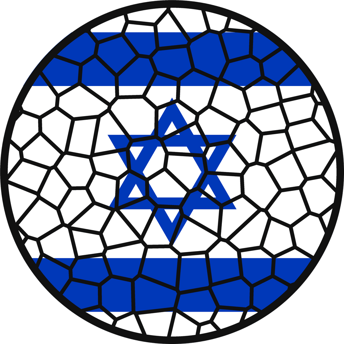 Stained Glass Effect Flag Ornament – Real Glass World Flag Christmas Ornament