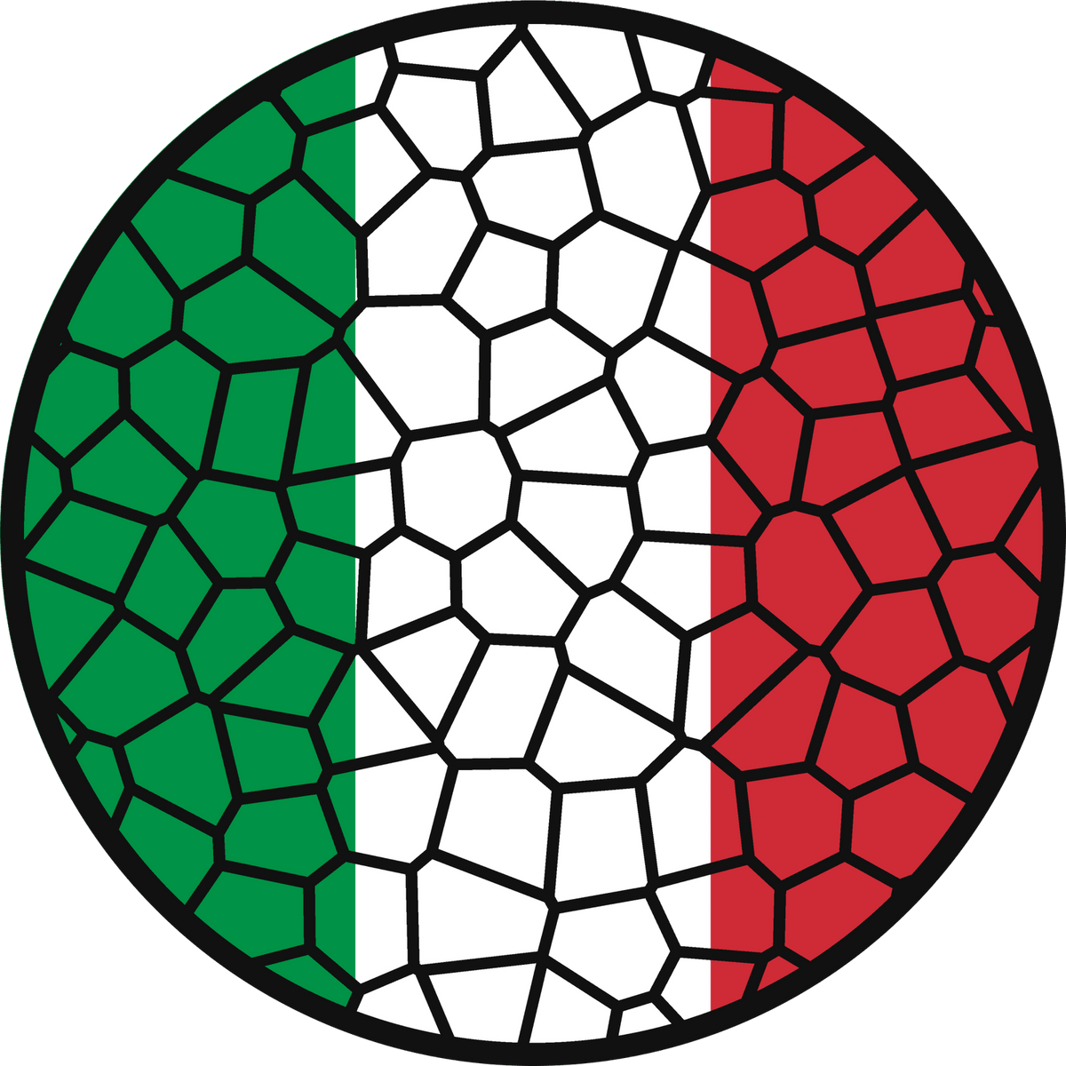 Stained Glass Effect Flag Ornament – Real Glass World Flag Christmas Ornament