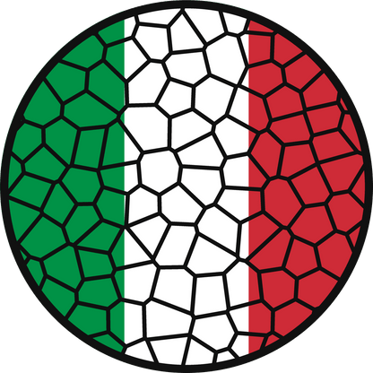 Stained Glass Effect Flag Ornament – Real Glass World Flag Christmas Ornament