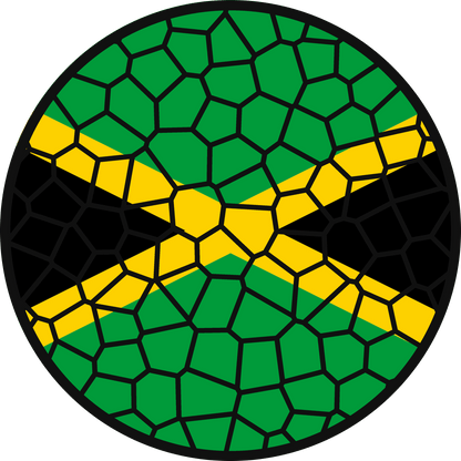 Stained Glass Effect Flag Ornament – Real Glass World Flag Christmas Ornament