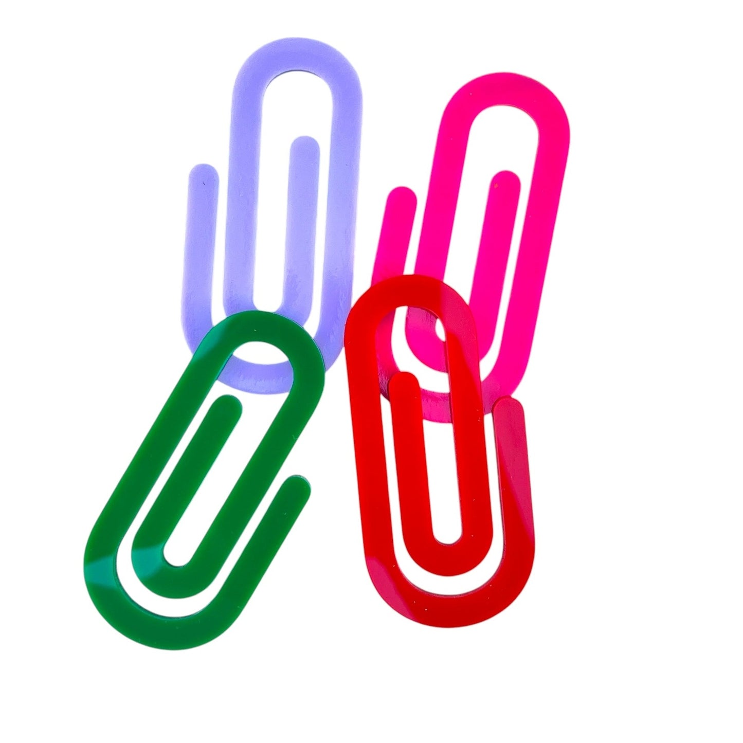 Jumbo Blank Sublimatable Colored Acrylic Paper Clip