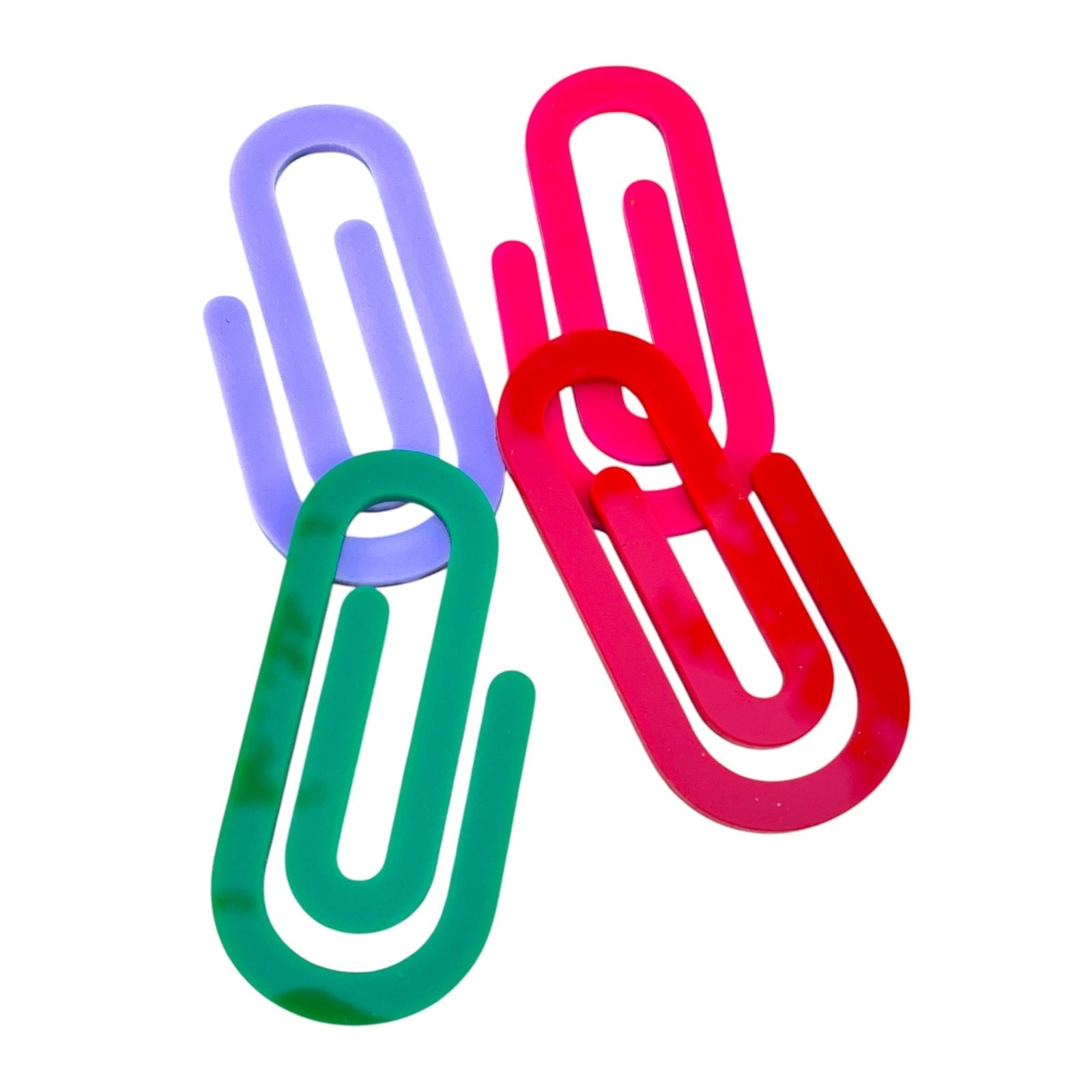 Jumbo Blank Sublimatable Colored Acrylic Paper Clip