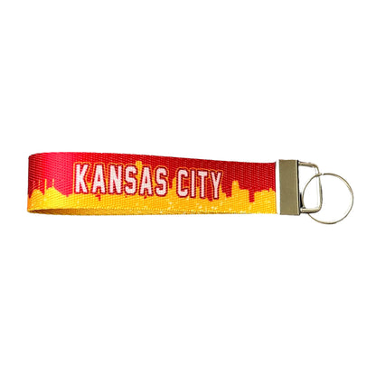 Kansas City Collection Nylon Key Fob Wristlet Keychain