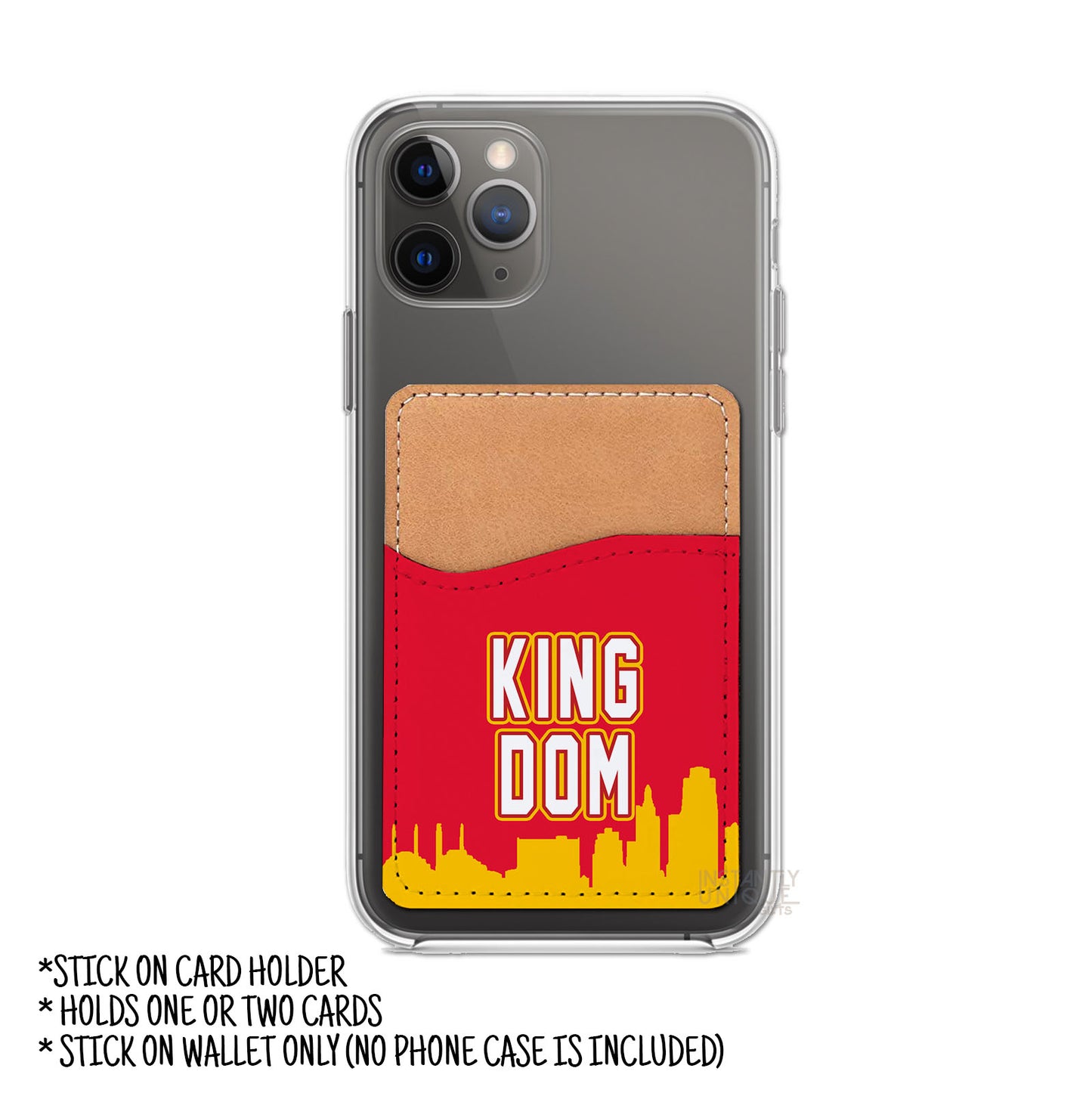 Kingdom Skyline - Red and Yellow - Stick On Phone Wallet