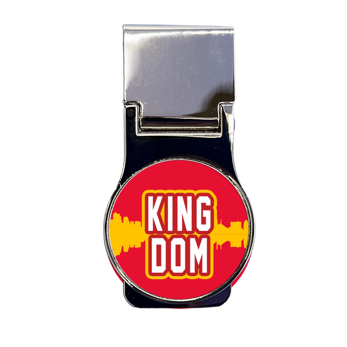 Kingdom Skyline Red and Yellow Design Metal Money Clip