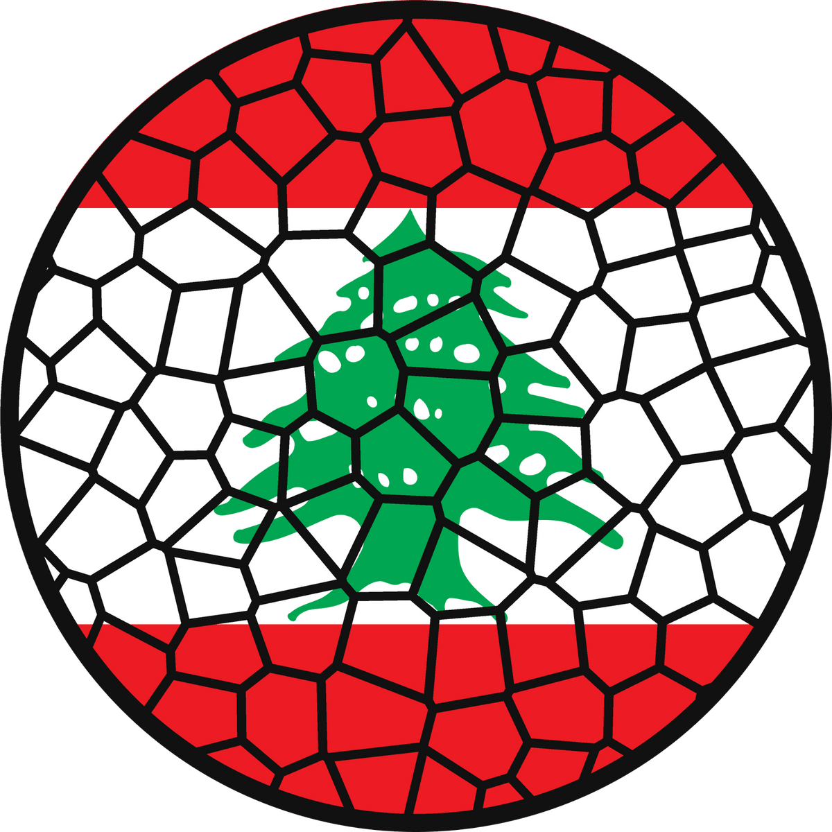 Stained Glass Effect Flag Ornament – Real Glass World Flag Christmas Ornament