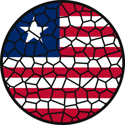 Stained Glass Effect Flag Ornament – Real Glass World Flag Christmas Ornament