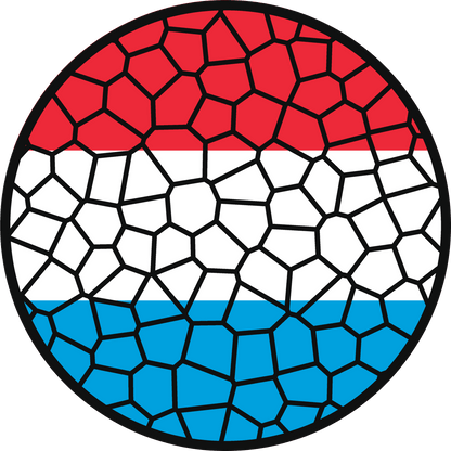 Stained Glass Effect Flag Ornament – Real Glass World Flag Christmas Ornament