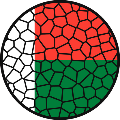 Stained Glass Effect Flag Ornament – Real Glass World Flag Christmas Ornament