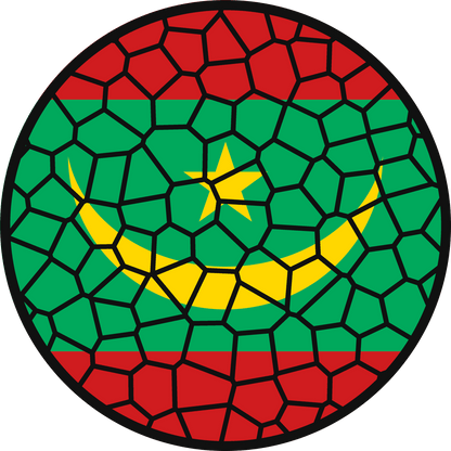 Stained Glass Effect Flag Ornament – Real Glass World Flag Christmas Ornament