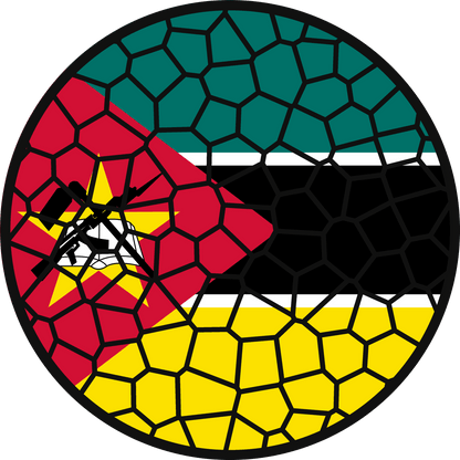 Stained Glass Effect Flag Ornament – Real Glass World Flag Christmas Ornament