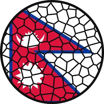 Stained Glass Effect Flag Ornament – Real Glass World Flag Christmas Ornament