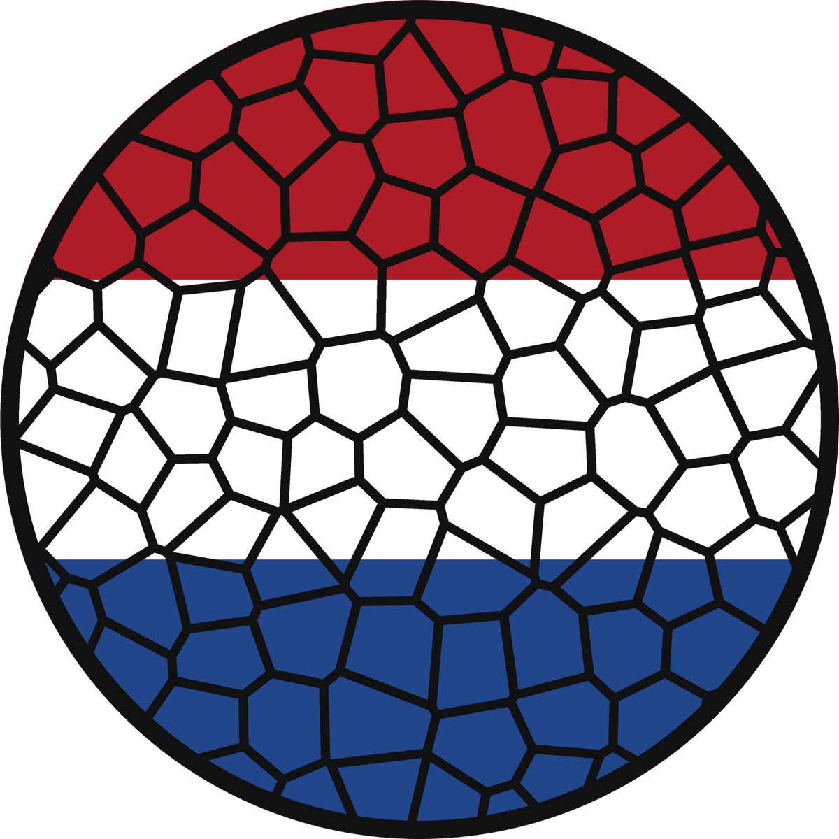 Stained Glass Effect Flag Ornament – Real Glass World Flag Christmas Ornament