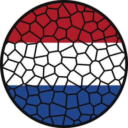 Stained Glass Effect Flag Ornament – Real Glass World Flag Christmas Ornament