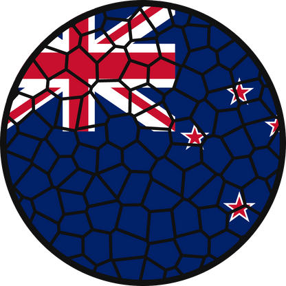 Stained Glass Effect Flag Ornament – Real Glass World Flag Christmas Ornament