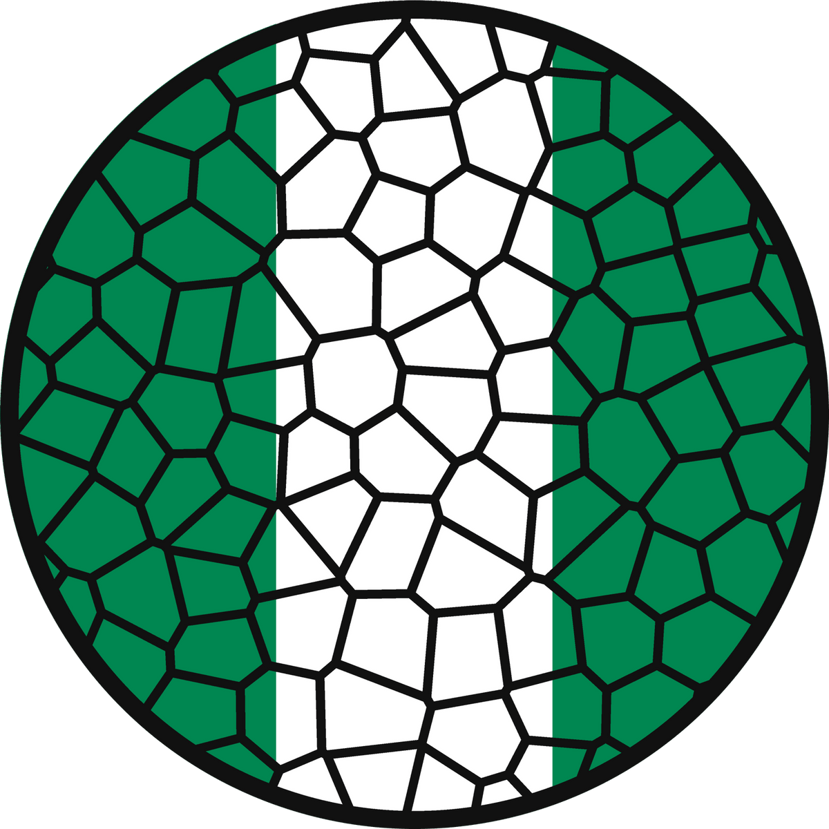 Stained Glass Effect Flag Ornament – Real Glass World Flag Christmas Ornament