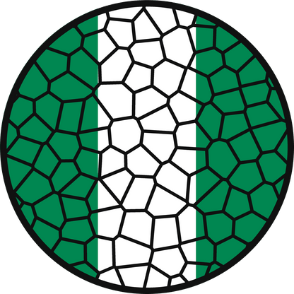 Stained Glass Effect Flag Ornament – Real Glass World Flag Christmas Ornament