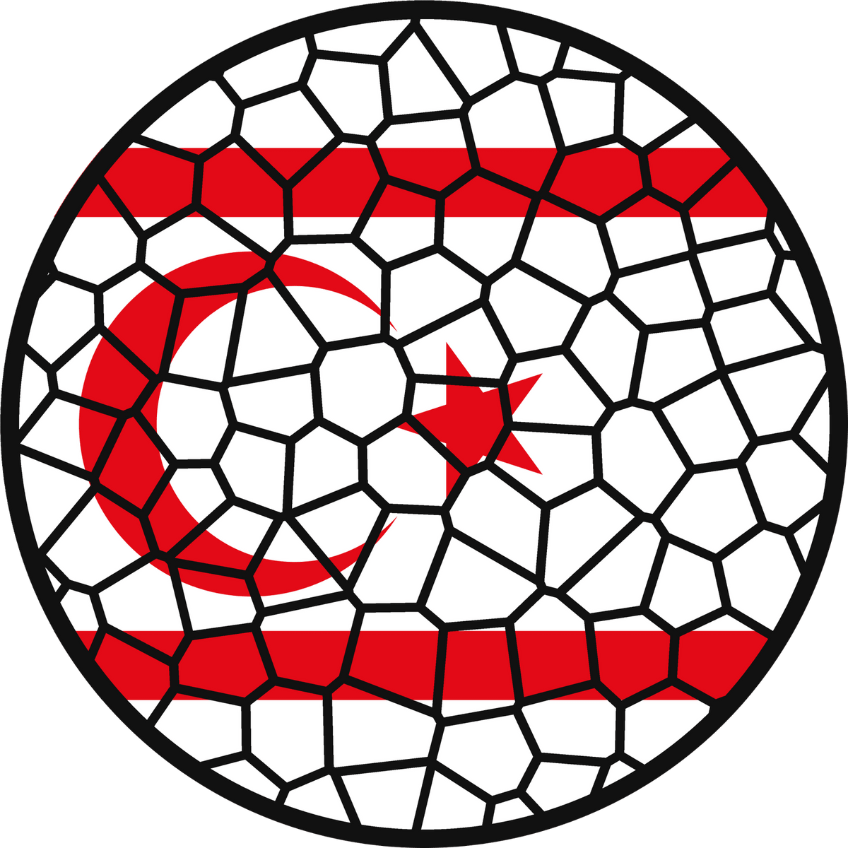 Stained Glass Effect Flag Ornament – Real Glass World Flag Christmas Ornament