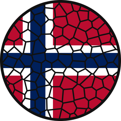 Stained Glass Effect Flag Ornament – Real Glass World Flag Christmas Ornament