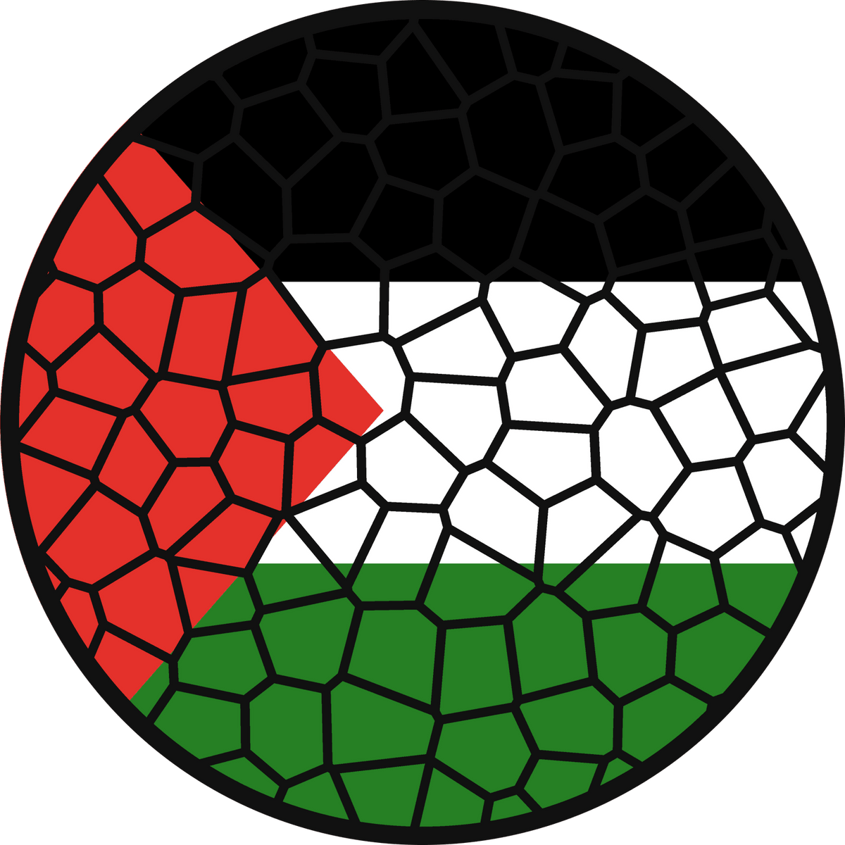 Stained Glass Effect Flag Ornament – Real Glass World Flag Christmas Ornament