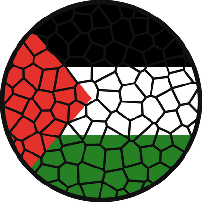 Stained Glass Effect Flag Ornament – Real Glass World Flag Christmas Ornament