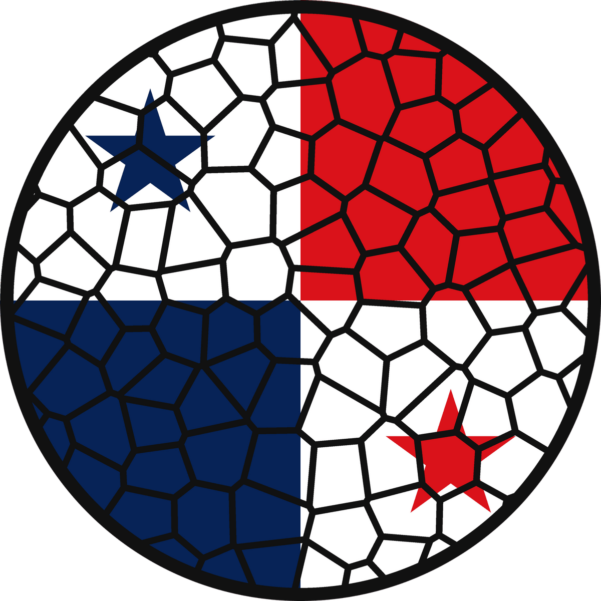 Stained Glass Effect Flag Ornament – Real Glass World Flag Christmas Ornament
