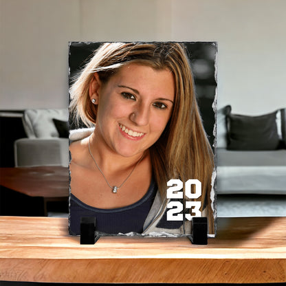 2024 Senior Year Custom Photo Slate with Stand